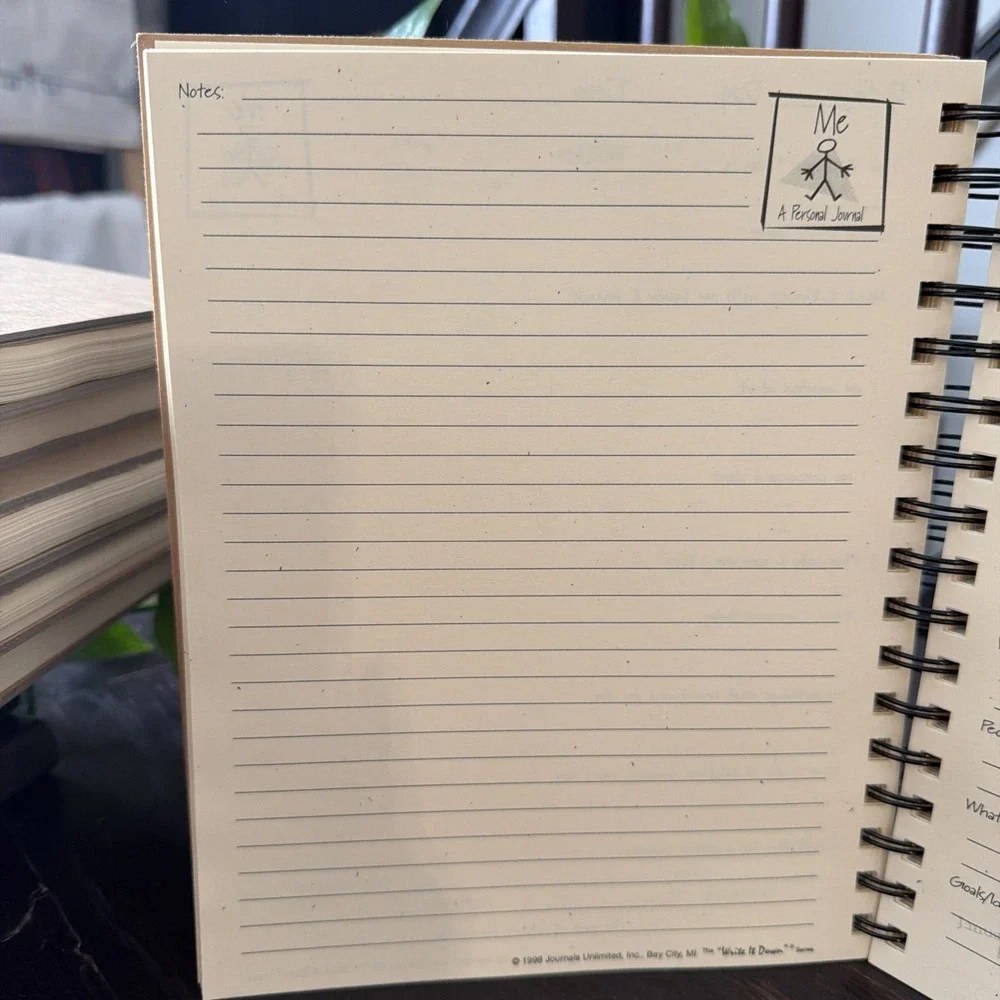 Me A Personal Journal. Write It Down - Memories 1998